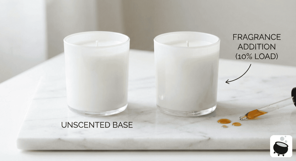 Testing candle scent throw