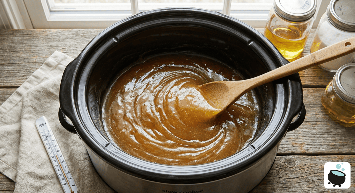 Cold process soap with swirl design