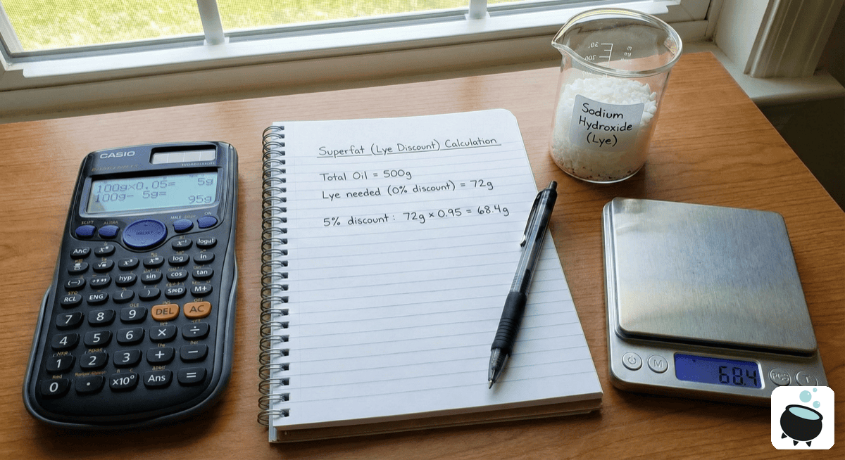 Using a digital scale for precise lye measurements