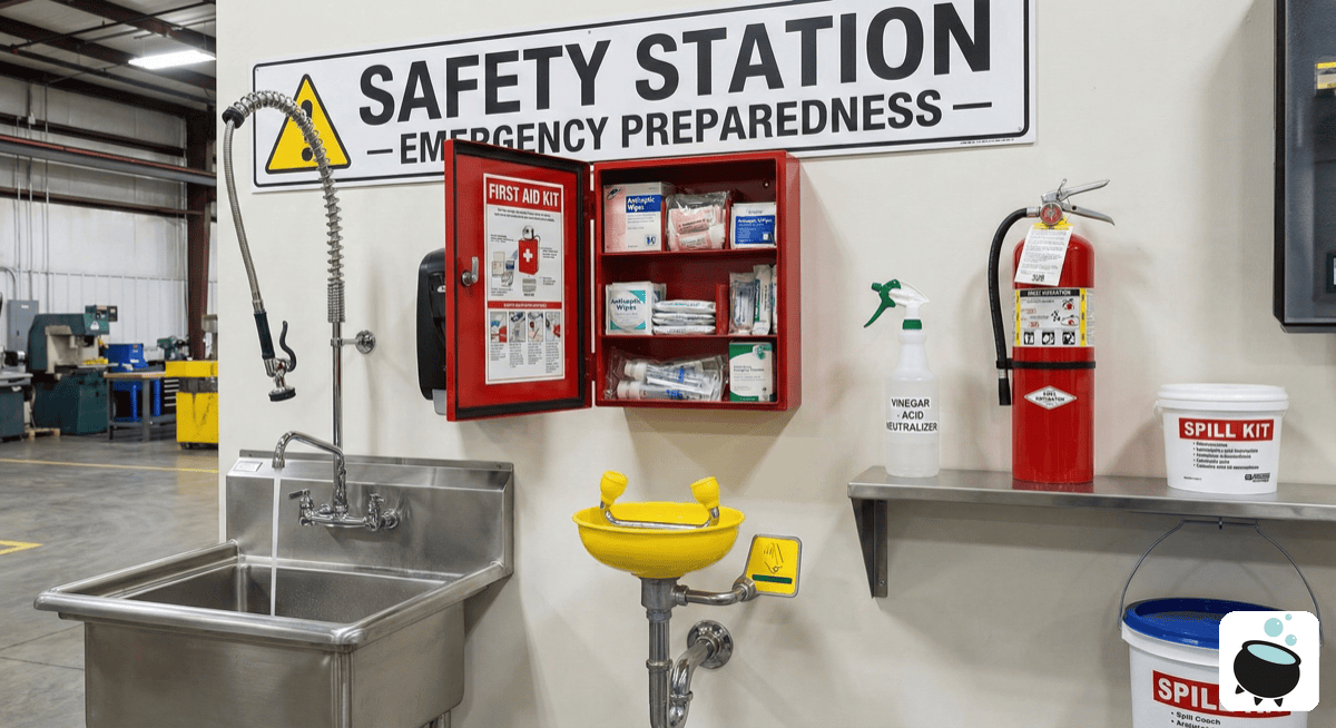 Safe lye storage and handling practices