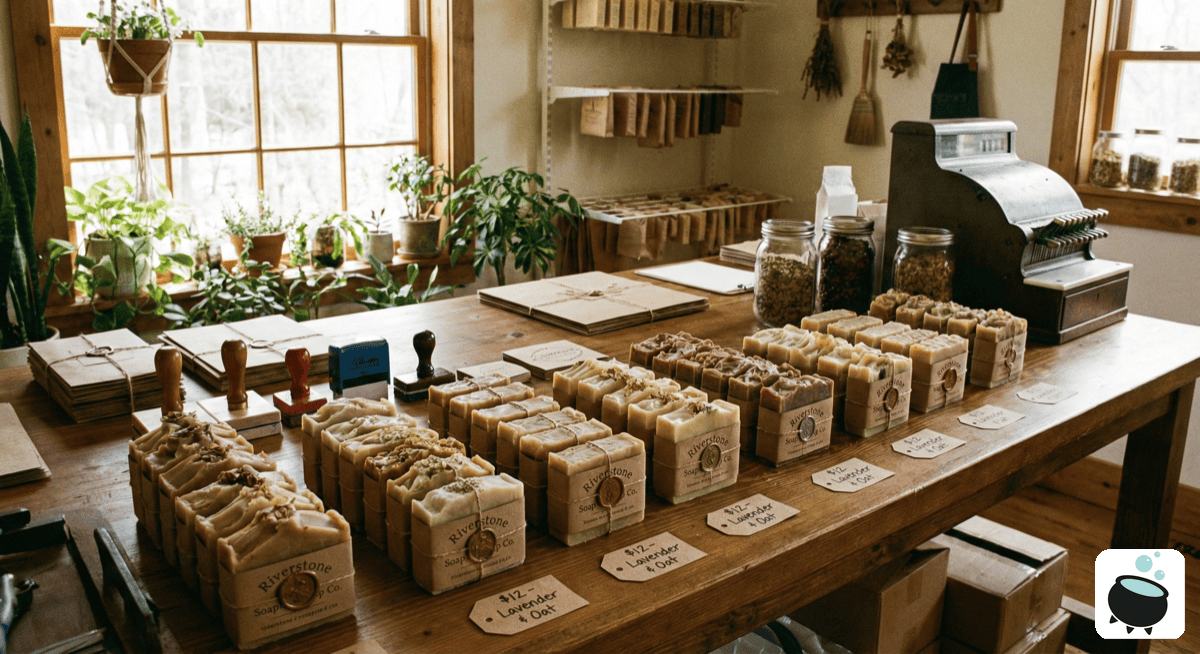 Business documents and compliance materials for soap selling