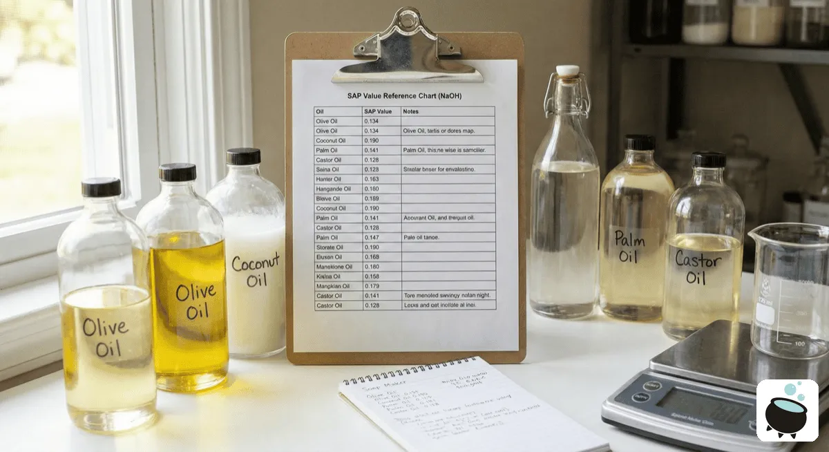 SAP Values Explained: The Complete Guide for Soap Makers